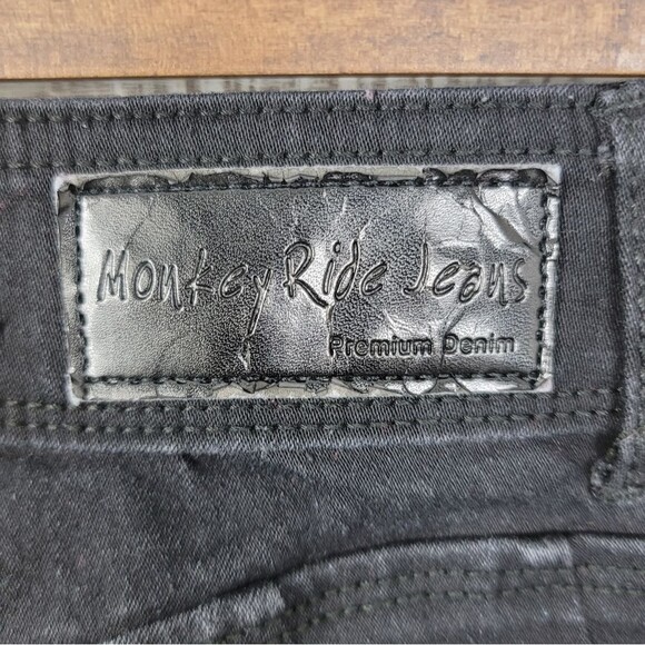 Monkey Ride Jeans Womens Black Skinny Jeans Size 0/24 - Picture 4 of 11